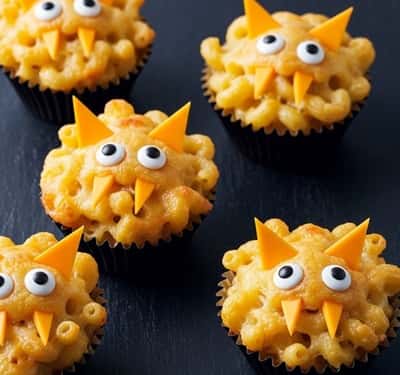 7. Monster Mac & Cheese Cups