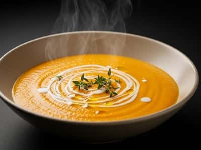7. Roasted Carrot & Ginger Soup
