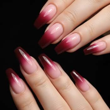 7. Soft Ombre in School Spirit Colors