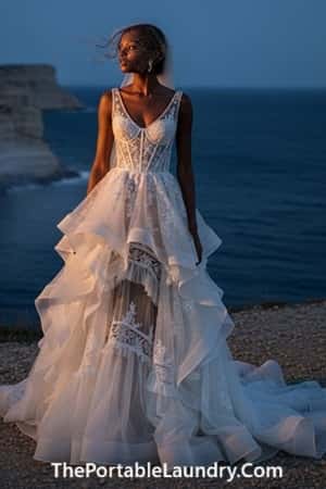 7. The “Soft Cloud” Ruffle Dress