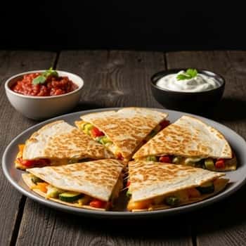 7. Veggie Quesadillas with Hidden Cheese