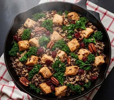 8. Harvest Chicken and Wild Rice Skillet