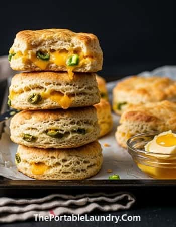 9. Cheddar Jalapeño Sourdough Biscuits