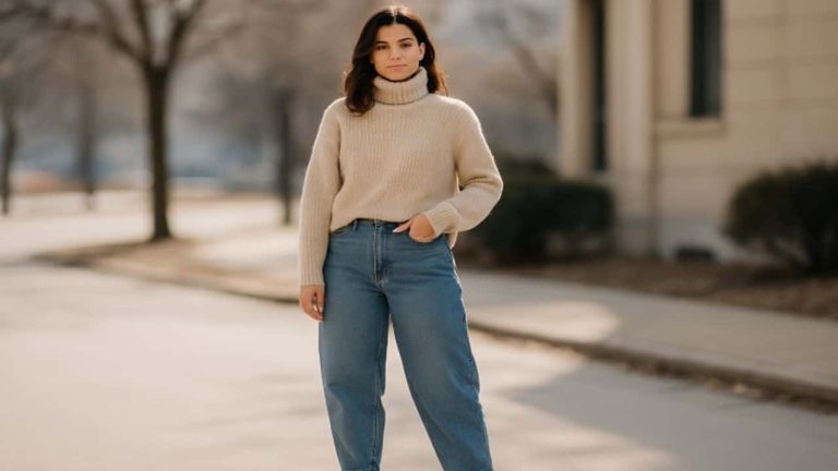 Barrel Jeans Winter Outfit Ideas for Women-featured