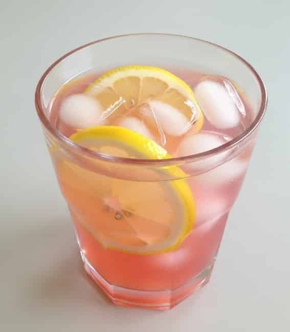 Pink Lemonade Glow Drink - completed
