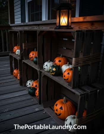 1. Crate Stack Pumpkin Tower