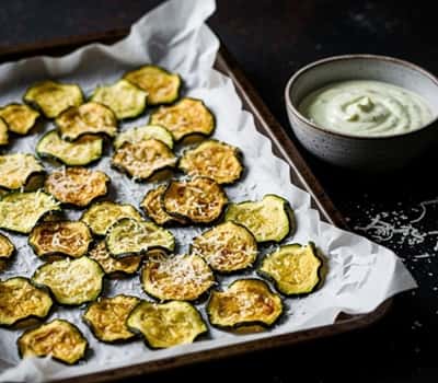 10. Parmesan Zucchini Chips
