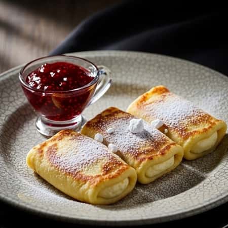 11. Blintzes with Sweet Cheese Filling