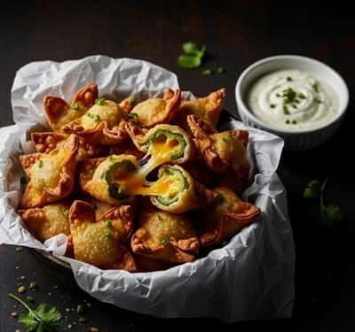 11. Jalapeno Popper Wontons