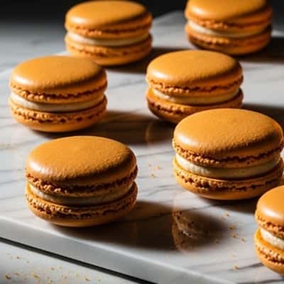 11. Pumpkin Macarons