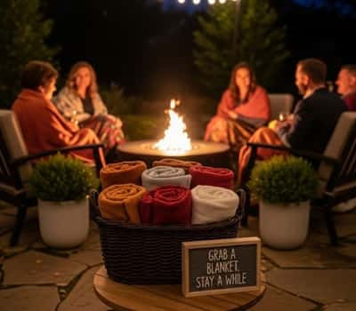 14. Blanket Basket for Chilly Nights
