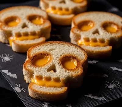 14. Goblin Air Fryer Grilled Cheese Skulls