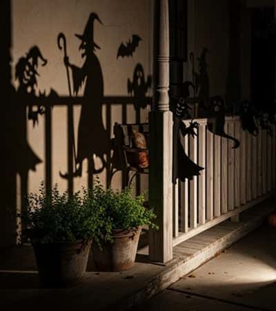 14. Shadow Puppet Fence Lights