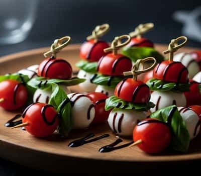 3. Mini Caprese Skewers