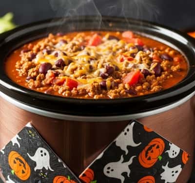 3. Witch’s Brew Pumpkin Chili