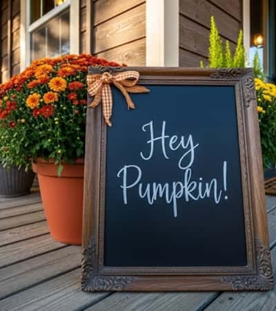 4. Chalkboard Fall Welcome Sign