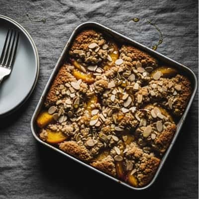 4. Gluten-Free Almond Peach Cobbler