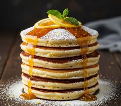 4. Meyer Lemon & Ricotta Pancakes