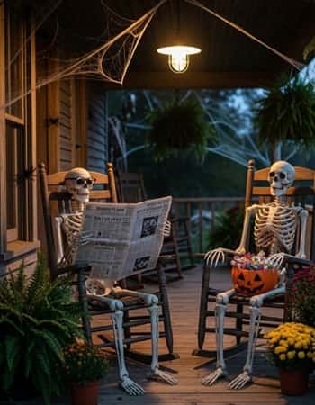4. Skeletons in Rocking Chairs with Blank Stares