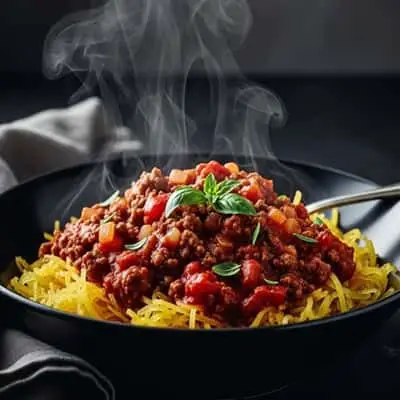 4. Spaghetti Squash Worm Bowl