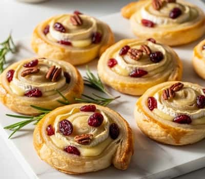 5. Cranberry-Brie Puff Pastry Pinwheels