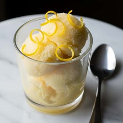 5. Meyer Lemon Sorbet