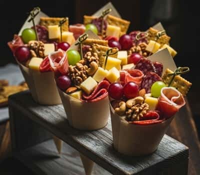 6. Cheese & Charcuterie Cones