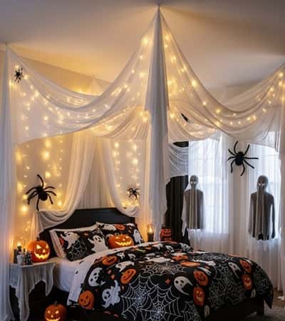 6. Creepy Cloth Ceiling Drape System