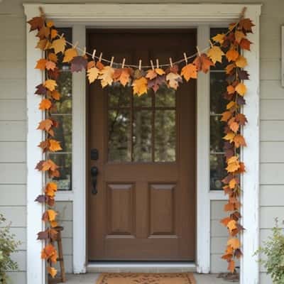 6. Leaf Garland from Real Leaves
