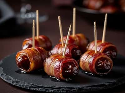 7. Bacon-Wrapped Dates