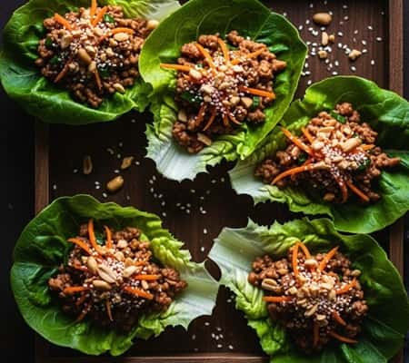 8. Asian-Style Chicken Lettuce Wraps