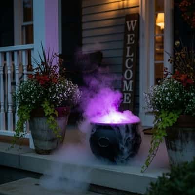 8. Fog-Filled Cauldron with Hidden Speaker
