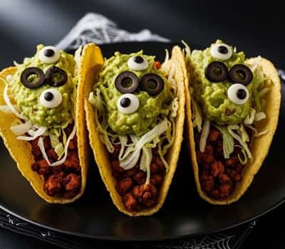 8. Monster Tacos with Guac Guts