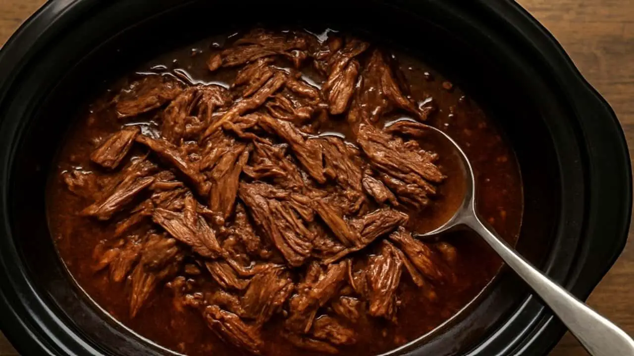 Au Jus Beef Crockpot Recipe - featured