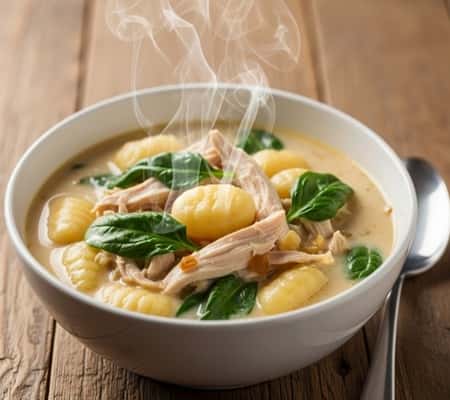 Freezer-Friendly Chicken Gnocchi Soup Meal Prep - completed