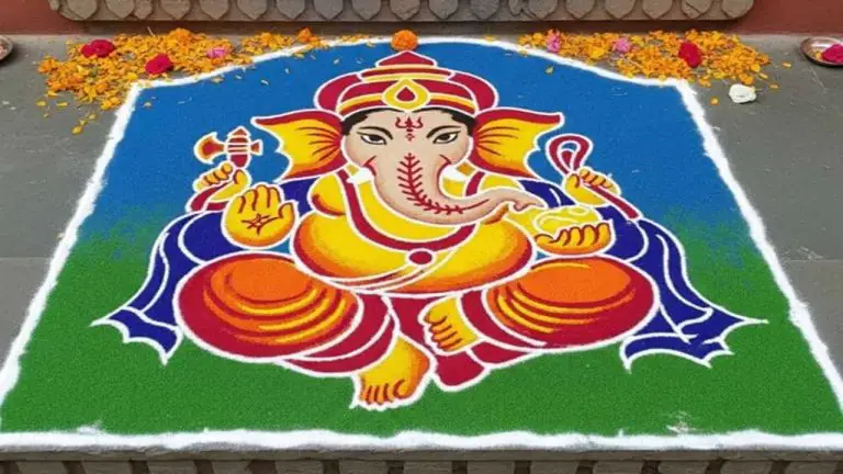 Ganesh Chaturthi Rangoli - featured