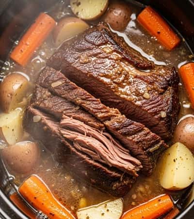 Gluten Free Beef Roast Crockpot Recipe - completed