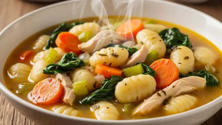 Gluten Free Chicken Gnocchi Soup with Homemade Gnocchi - featured