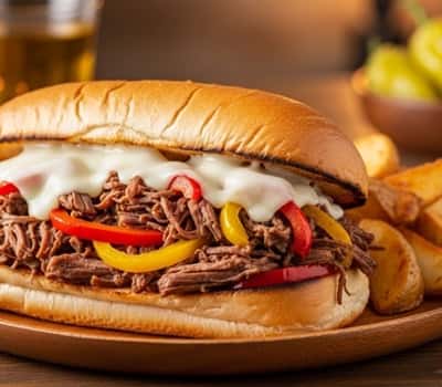 How to serve Beef Crockpot Recipe with Pepper - completed