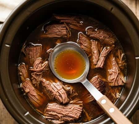 Instructions To Make Au Jus Beef Crockpot Recipe