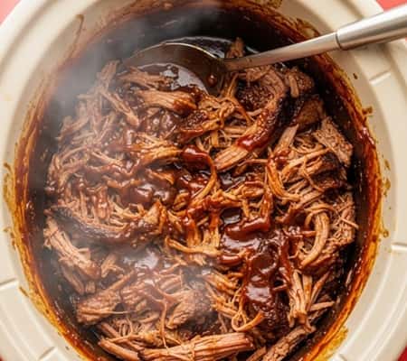 Instructions to make BBQ Beef Roast Crockpot Recipe