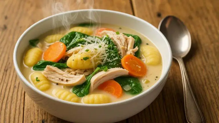 Lightened-Up Chicken Gnocchi Soup - featured
