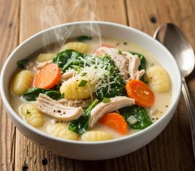 Lightened-Up Chicken Gnocchi Soup
