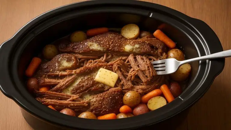 Ranch Packet Beef Roast Crockpot Recipe - featured