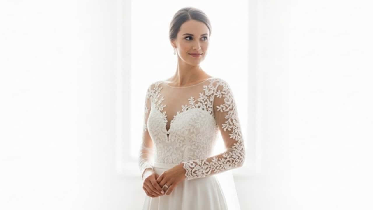 Romantic Long Sleeve Wedding Dresses - featured