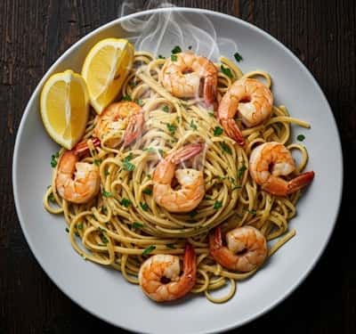 Shrimp Scampi Without Wine - completed