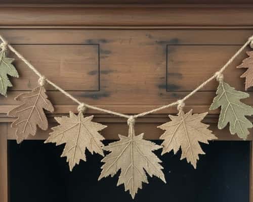 1. Burlap Leaf Banner