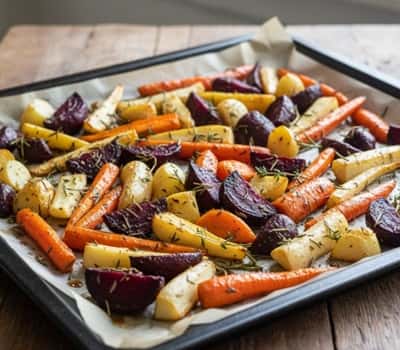 10. Herb-Crusted Root Vegetable Medley