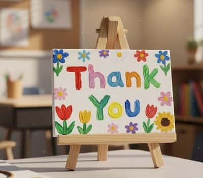 10. Painted Canvas Quote Art