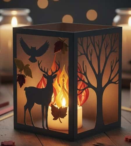 10. Quilled Lantern Decor